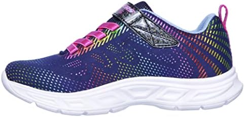Skechers Kids Girls' Litebeams-Gleam N'DREAM Sneaker, Navy/Multi, 11.5 Medium US Little kid