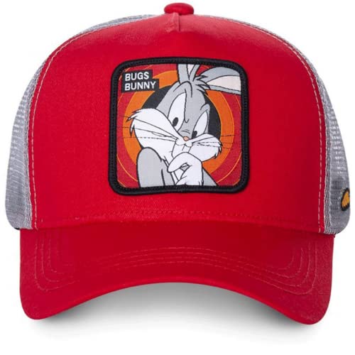 Capslab Bugs Bunny Trucker Cap Looney Tunes Red/Grey - One-Size - 4