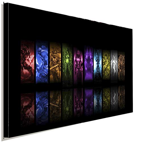 AK ART World of Warcraft Völker Impression sur Toile décorative XXL, 40 x 30 cm