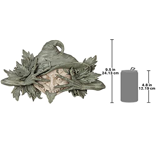 Design Toscano Poison Ivy Forest Witch Greenman Wall Hanging Sculpture, 15.5" Wx2 Dx9.5 H, Two Tone Stone #TOP7