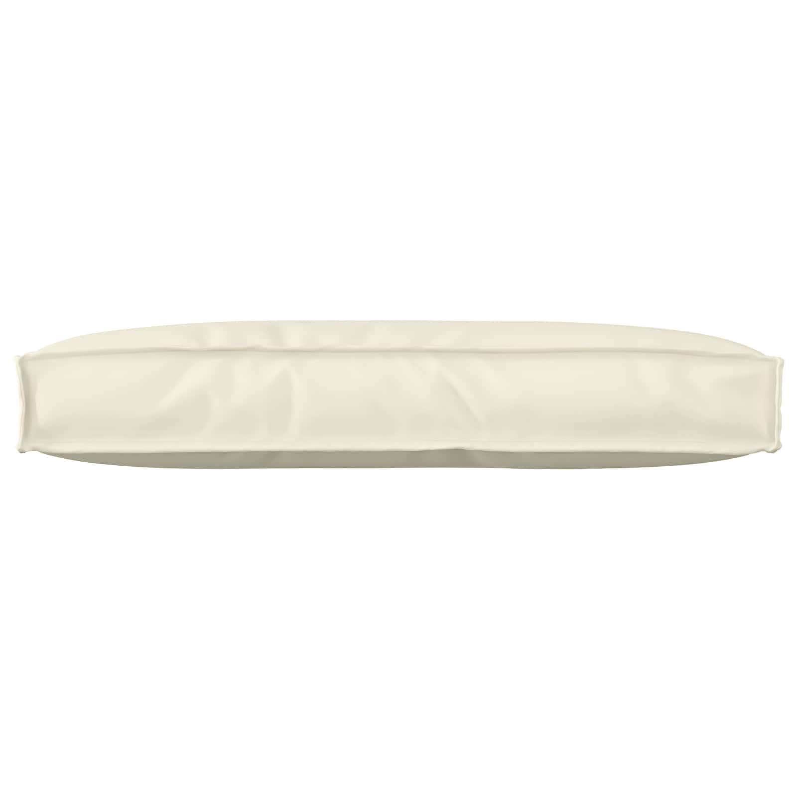 Coussin de palette pour dossier Crème 80x40x12 cm Tissu Oxford