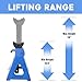 6 Ton (12,000 LBs) Automotive Jack Stands,Heavy Duty Steel Car Lifting Stand for Garages,Repair Shops,Adjustable Height 14.6