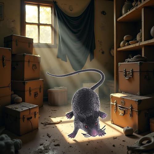 DPWOUM Ratten-Maus-Modell-Figuren aus Kunststoff, für Halloween, Tricks, Requisiten, schwarz, preiswert, Party- und Scherzartikel, Ornamente