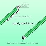 20 Stylus stylo, Stylo pour écran tactile, Stylus universel de haute précision pour l'écriture/le dessin quotidien, compatible avec les écrans tactiles,10 Couleurs