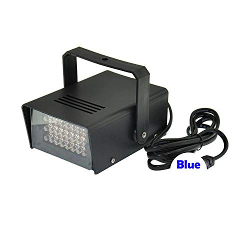 Led Blue Strobe Lights Dance Flash Strobe Lights Adjustable Speed Control Stage Light With Super Bright 24 Leds Flash Party Lighting Best For Christmas Clubs Effect Dj Disco Bars Parties Halloween #TOP6
