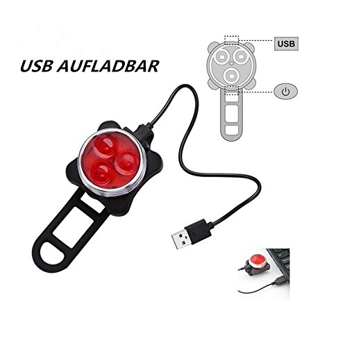 Apogo LED set luci bici bicicletta impermeabile