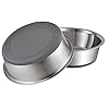 PEGYY11 Nonslip Stainless Steel Dog Bowls, 3.8 US Cup, 2 Count