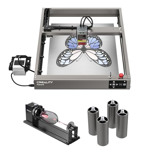 Image of 3IDEA Creality Falcon2 22W Laser Engraver with Rotary Kit Pro Upgrade Package, High Precision Laser Cutter, Faster Engraving Speed