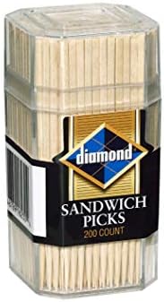 Amazon Com Diamond Brands Sandwich Picks 200 Count Cocktail Picks