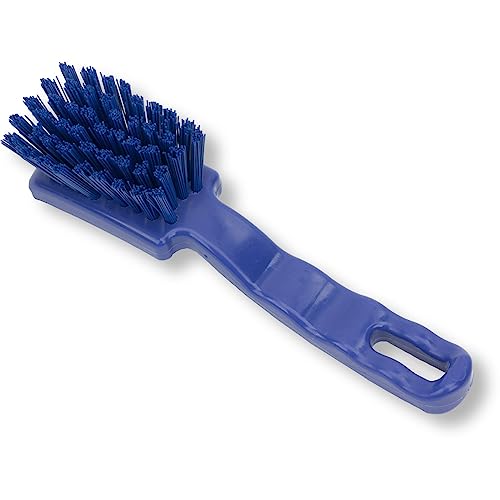 Image of SPARTA 41395EC14 Plastic Scrub Brush, Detail Brush, Kitchen Brush with Hanging Hole for Cleaning, 7 Inches, Blue, (Pack of 6)