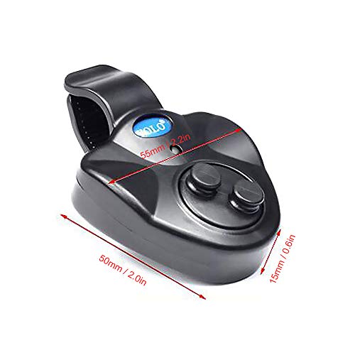 Alarme de mordida, Andoer 4 unidades de alarme eletrônico de mordida de pesca com som LED luzes indi