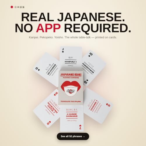 Cartas Japonesas en Caja Metal para Aprender Idioma miniatura 6