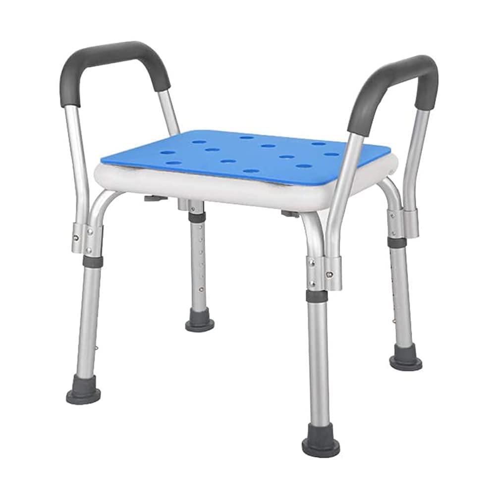 Chaise de douche avec accoudoir et tabouret de bain réglable