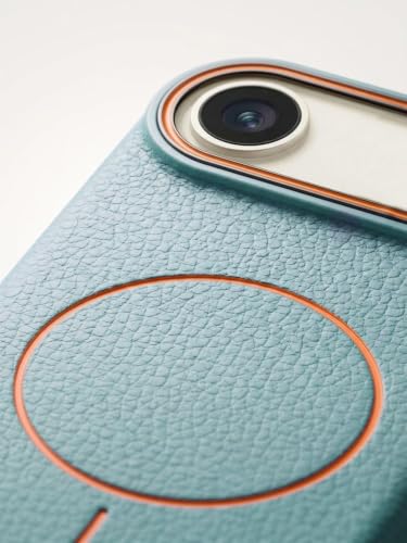 Image of Elzzi Compatible with iPhone 17 Air Case, MagSafe Compatible Magnetic Back Cover, Premium Lychee Texture PC+TPU Case with Soft Velvet Lining, Shockproof Protective Case, Pine
