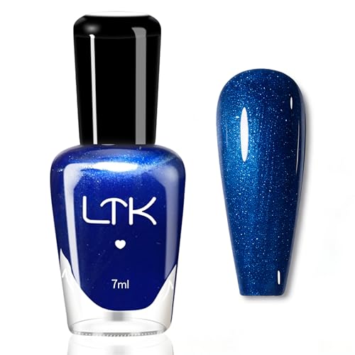 Vernis à ongles bleu roi - Séchage rapide et longue durée - Vernis à ongles bleu brillant à séchage rapide, vernis à ongles non toxique à base d'eau,...