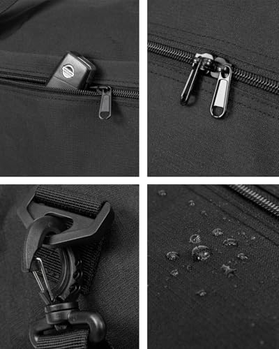 Duffel Bag for Men Women, 20 inch lightweight Carry On Gym Bag for Travel Sport, Small Travel Personal Item Bag (Black)3