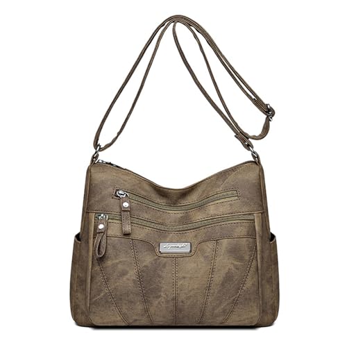 Sac à bandoulière léger en cuir PU pour mamans actives lors des sorties
