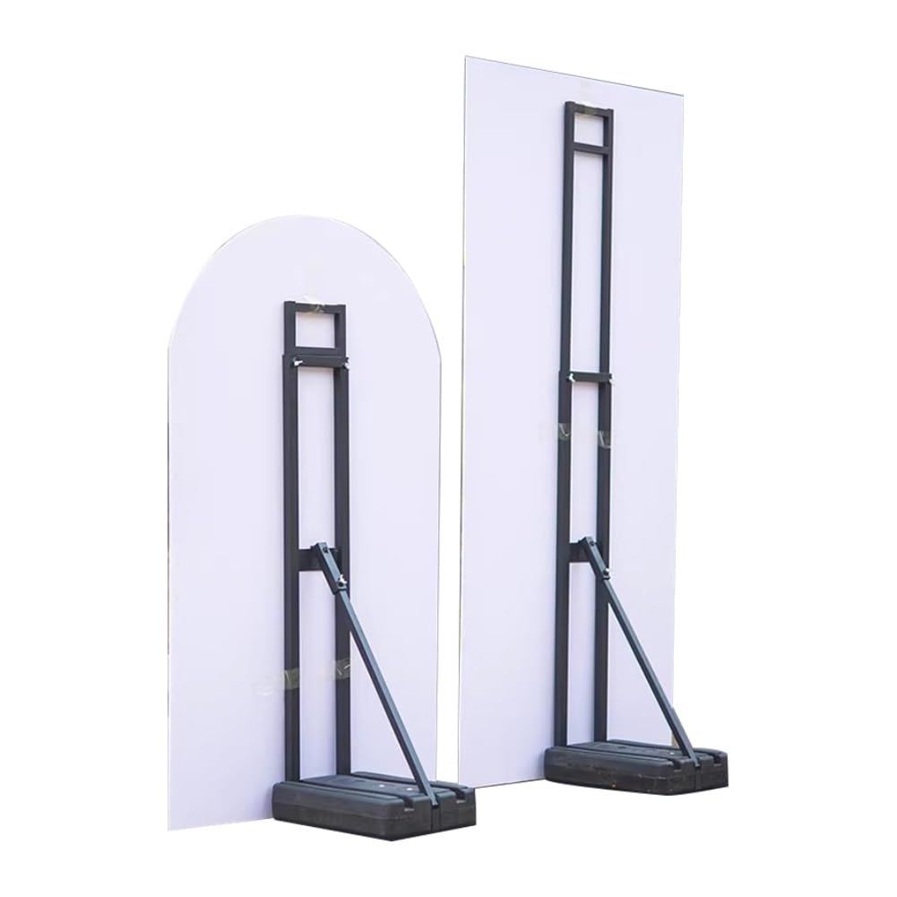 Soporte de Carteles de Piso Pesado Resistente, Altura Ajustable de hasta 75 Pulgadas, Base Llena de Agua para Eventos Interiores al Aire Libre, Soporte de Cartel de Servicio Pesado para exposiciones,