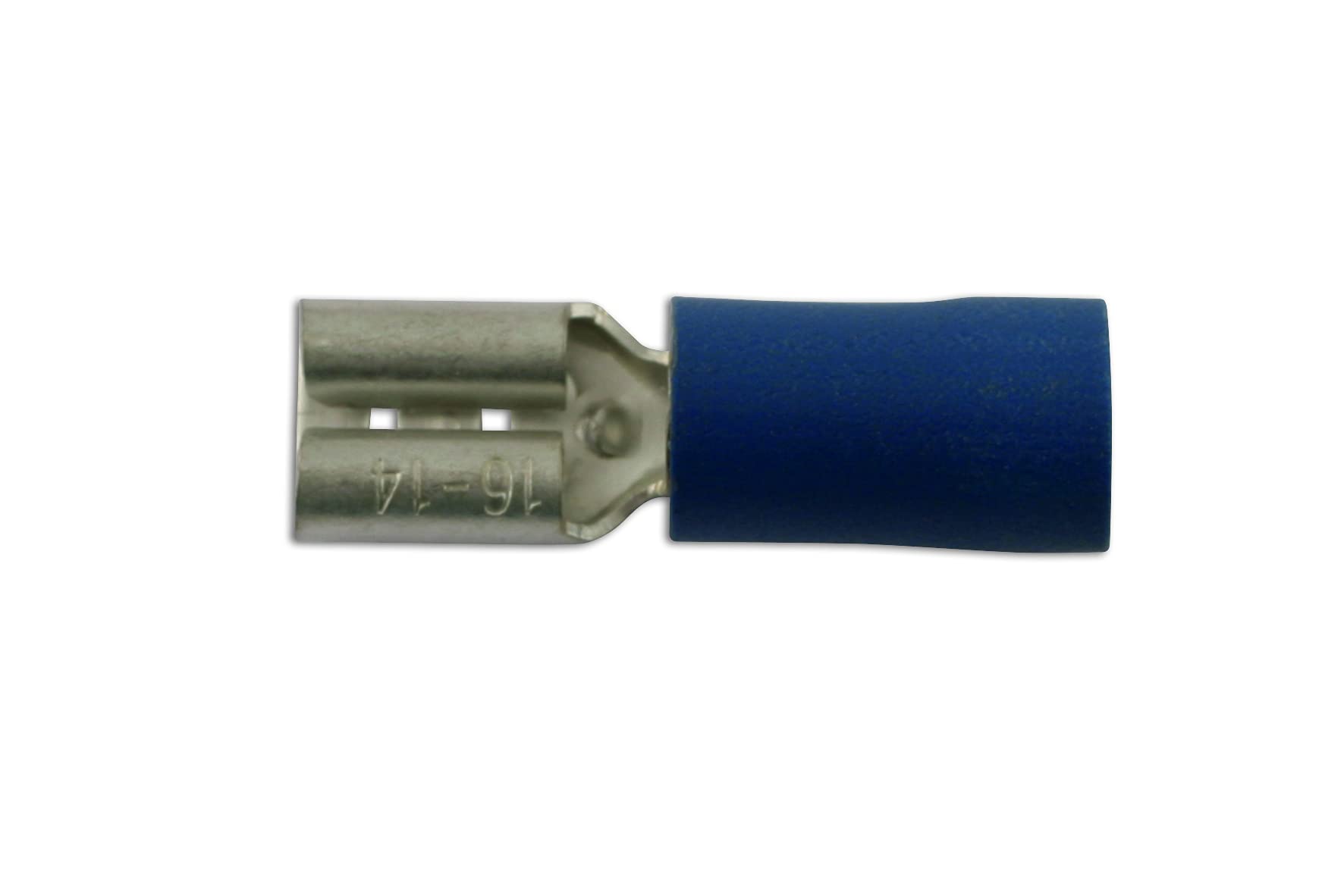 Connect Blue Female Push On Insulated Terminal 6.3mm 10 Piece Set - 36872