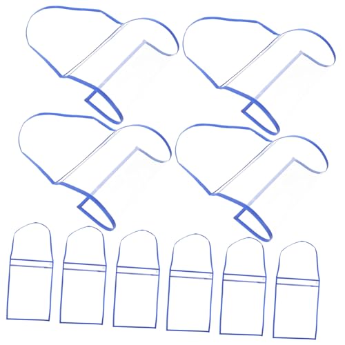 LIFKOME 10個透明ドキュメントホルダー ファイルポケット 多機能書類収納 ポータブル乾式消去可能 書類保護スリーブ オフィス用実用ケース