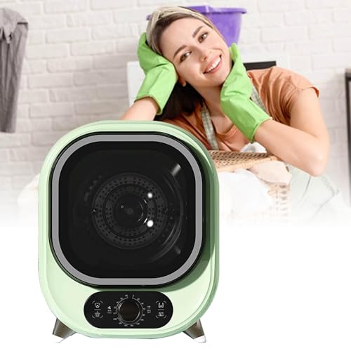 KIUYTOPNV Secadora de condensación, Secadora con ventilación de 0,8 kg, Secadora eléctrica de 450 W for apartamento, compacta, Mini Secadora centrífuga.(Green)