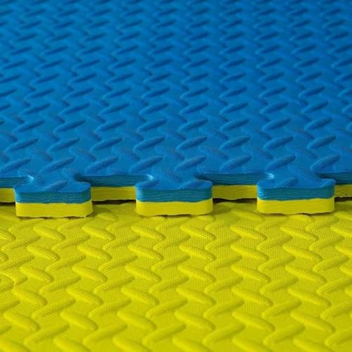 ZorTery パズルカーペット ジョイントマット カーペット 厚い1cm 1.5cm EVA素材 サイドバーツ付き ズレない 縁あり おしゃれ 転倒防止 赤ちゃん ケガ防止 断熱 衝撃吸収 滑り止め 防音効果 タイル 子供部屋 ベッドルーム (10個,C