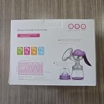 Manual Breast Pump - Adjustable Suction Silicone Hand Pump Breastfeeding, Small Portable Manual Breast Milk Catcher Baby Feeding Pumps & Accessories, Purple