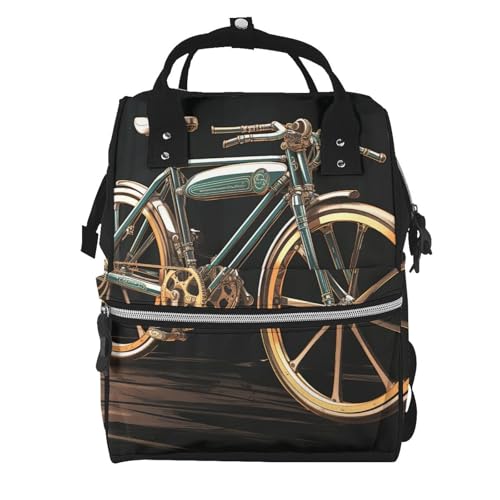 Sac à dos à langer imperméable grand format 3D tigre pour femme
