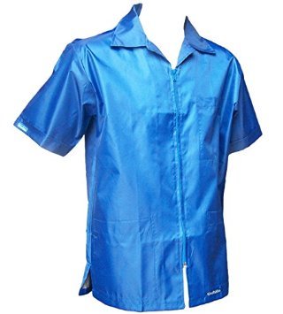 CHAQUETA DE BARBER DE 3 BOLSILLOS DE LOS 60 DE NYLON ULTRALIGERA TELA POLILIGERA REPELENTE PARA EL, Azul Real, Grande