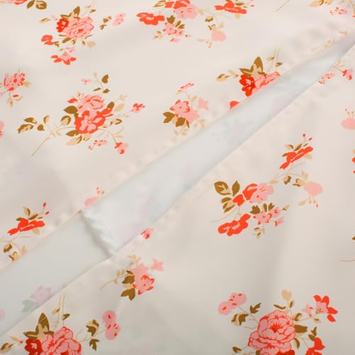 Image of Scarlet Darkness Summer Spring Split Floral Corset Midi Dress with Pockets | Elastic Sleeves, Square Neck, Smocked Back, 3 Boned Waist, Zip & Pockets, Thigh Slit. For Daily, Date, Picnic & Garden Party