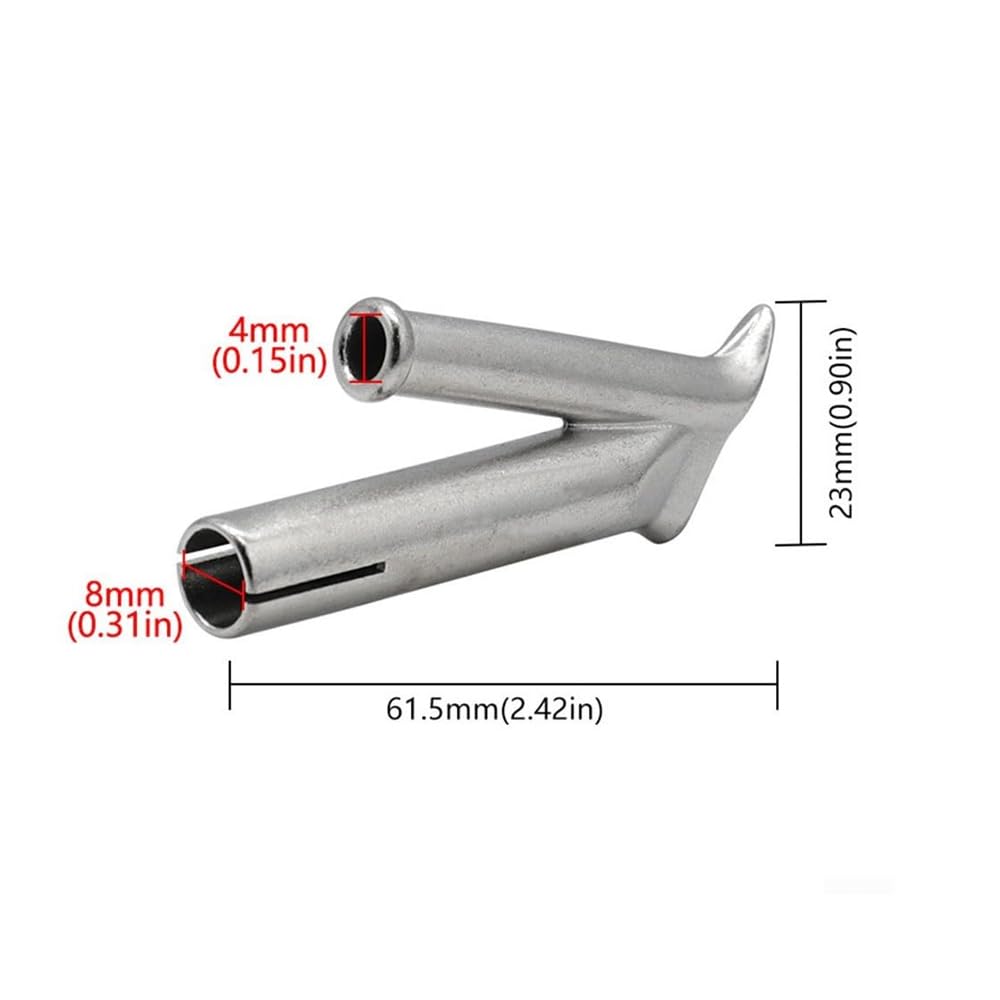 Zestaw dysz spawalniczych ze stali nierdzewnej Szybka końcówka spawalnicza i dysza w kształcie litery Y odpowiednia do PP PVC Vinyl Hot Tool niezbędna wymienna głowica spawalnicza 4 mm