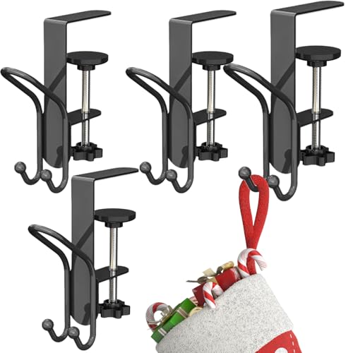 Porte-bas pour cheminée réglable et support guirlande de Noël - 2