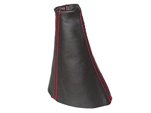 The Tuning-Shop Ltd Schaltsack kompatibel mit Hyundai Coupe MK1 FL Leder verschiedene Nähte Farbe wählbar (rote Naht)