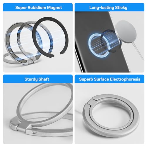 Image of CoBak 6.8 inch Clear Case, not for iPad(A0723) | Lightweight, Scratch-Proof Silicone Back Cover with a Magnetic Ring Stand