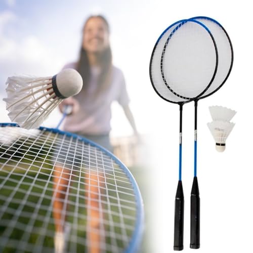 Kit Badminton 10 Peças 4 Raquetes 4 Petecas 2 Bolsas Esporte