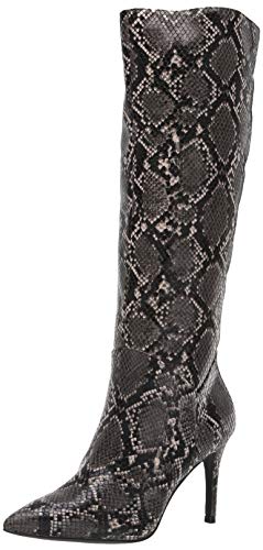 Steve Madden Women s Kinga Fashion Boot, Grey Snake, 7.5 M US