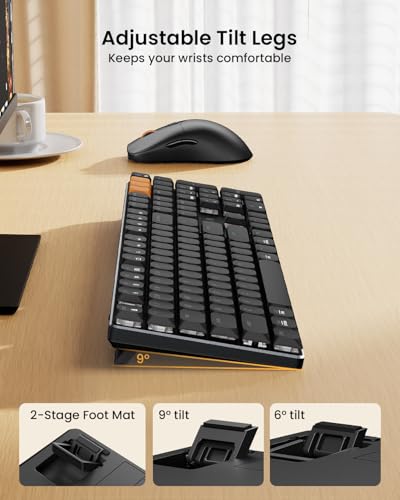 Image of ProtoArc KM310 Wireless Mechanical Keyboard and Mouse, No Backlight