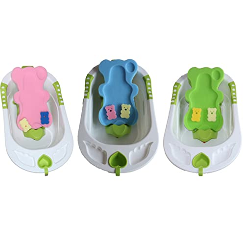 Image of Kisangel Anti Slip Baby Bath Mat Sponge Cushion for Newborns Infant Safety Support Quick Drying Bath Tub Pad