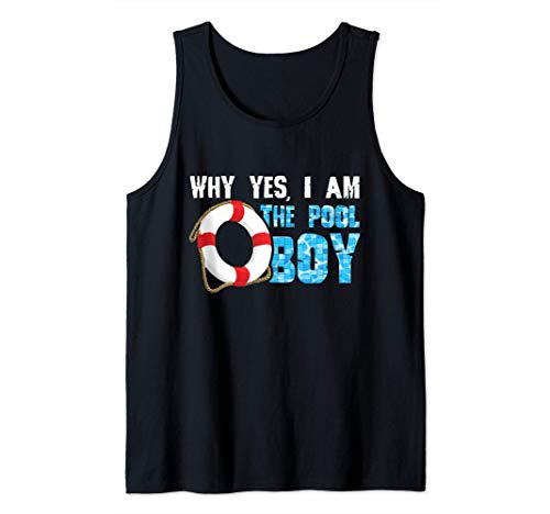 Why Yes I Am The Pool Boy Funny Swimmer Swimming Swim Gift Canotta