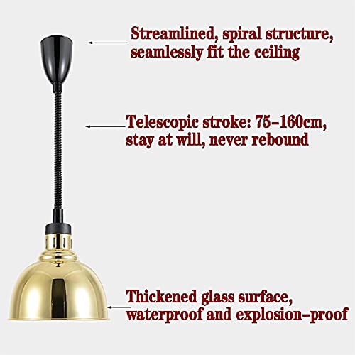 Commerciële Voedsel Warmtelamp, Professionele Voedselverwarmingsverwarmerlamp Voor Thuis Keuken, Restaurant En Buffet… - Afbeelding 4
