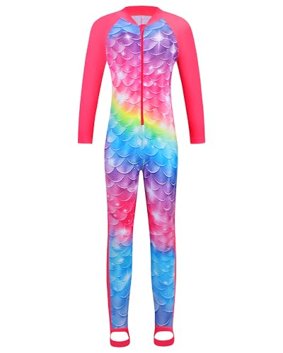 Amazon.com: TFJH E Girls Bathing Suits One Piece Long Sleeve