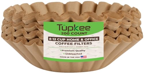 Tupkee Coffee Filters 8-12 Cups - 200 Count...