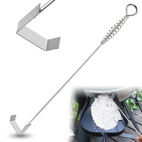 Herramienta para cenizas BBQ de acero inoxidable 18.6 pulg miniatura 1