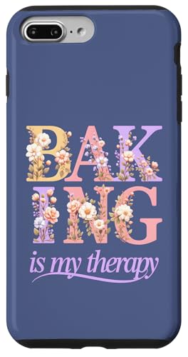 Floral Baking is My Therapy �L���[�g�ȃx�C�J�[�R�e�[�W�R�A�f�U�C�� �X�}�z�P�[�X iPhone 7 Plus/8 Plus �p