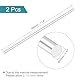 QUARKZMAN Aluminium Rundstab 12mm x 300mm Massiver Drehbank Rundstangen Aluminium Stäbe für DIY Handwerk Packung Gartendekoration RC Modell Industrie Maschinen 2 Stück