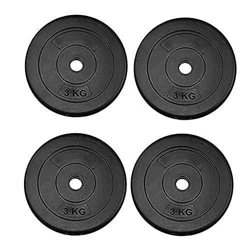 Musclen Fitness Weight Lifting Dumbbell Plates, 12 Kg Weight Plates, 3Kg X 4 (Black) (B09H3F4VWZ) Amazon Price History, Amazon Price Tracker