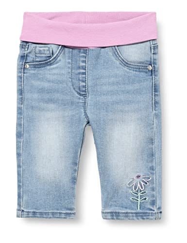 s.Oliver Junior Baby Girls Jeans mit Umschlagbund, Blue, 86