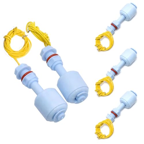 Sensor de nivel de agua de 5 unidades, tanto CA 220 V CA como también CA/CC 24 V, interruptor de flotador líquido para hidroponía, jardinería, acuario, piscina, tanque, 52 mm