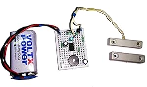 Breadboard Theft Alarm Wireless Door Window Security Burglar Sensor Alarm Circuit with Magnetic Anti Theft System for Home Office IC555 Project