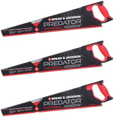 Spear & Jackson B9822 Triple Pack Predator Universal Saw, 22" x 8...